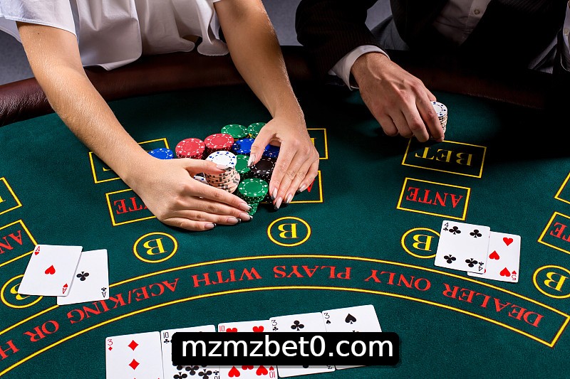 Mesa de Blackjack mzmzbet